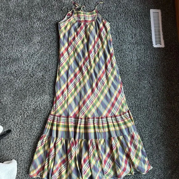 GAP Multicolor Plaid Maxi Dress - Picture 4 of 5